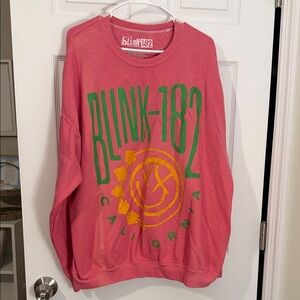Urban Outfitters Pink Blink-182 Sweatshirt